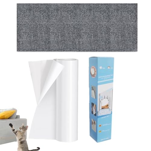 Qpets® Cat Scratch Pad & Cut-to-Fit Cat Scratcher Combo, Self-Adhesive Mat with Transparent Anti-Scratch Tape, Protects Sofa, Couch, Wall, Floor, Furniture, DIY Fit, No Odor, 30x100/300CM Qpets® Cat Scratch Pad & Cut-to-Fit Cat Scratcher Combo, Self-Adhesive Mat with Transparent Anti-Scratch Tape, Protects Sofa, Couch, Wall, Floor, Furniture, DIY Fit, No Odor, 30x100/300CM